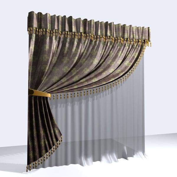 3ds max curtain 4 - CURTAIN 4 by Carrara1
